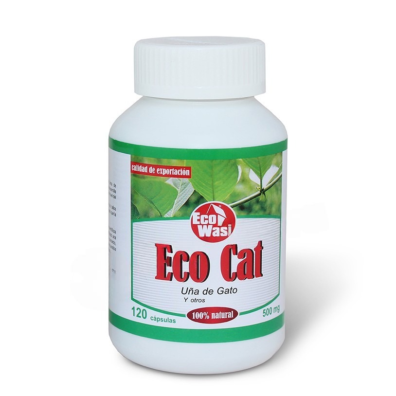 Capsulas Ecocat Uña De Gato X 120 Und Ecowasi