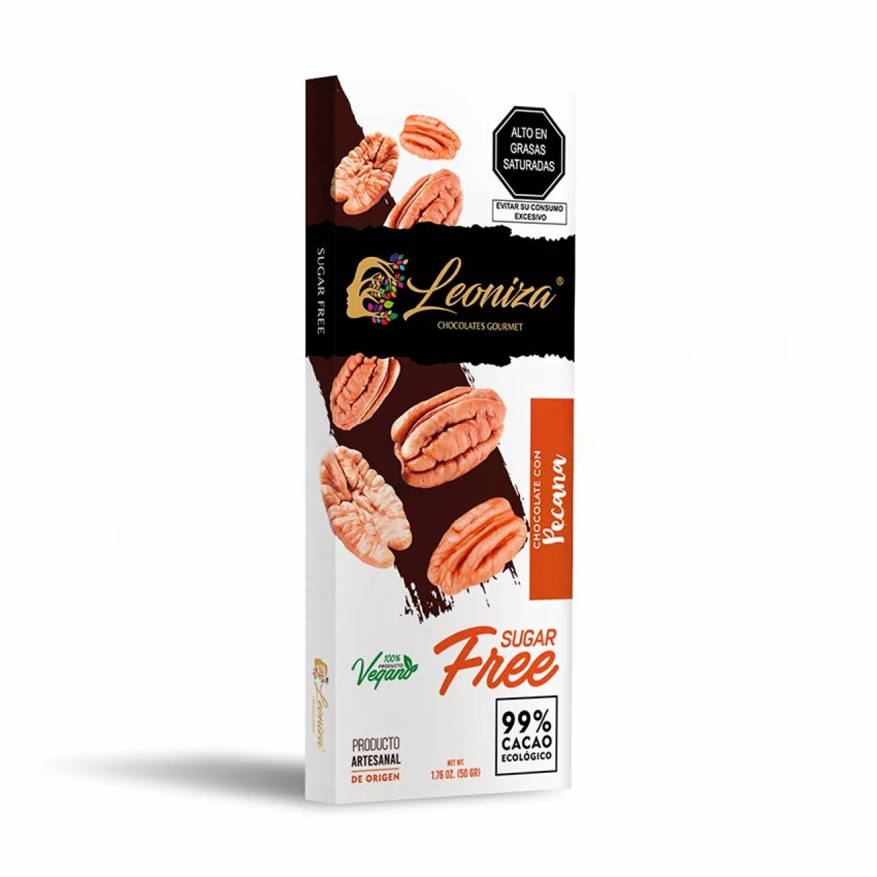 Chocolate Sin Azucar Con Pecana X 50G Leoniza