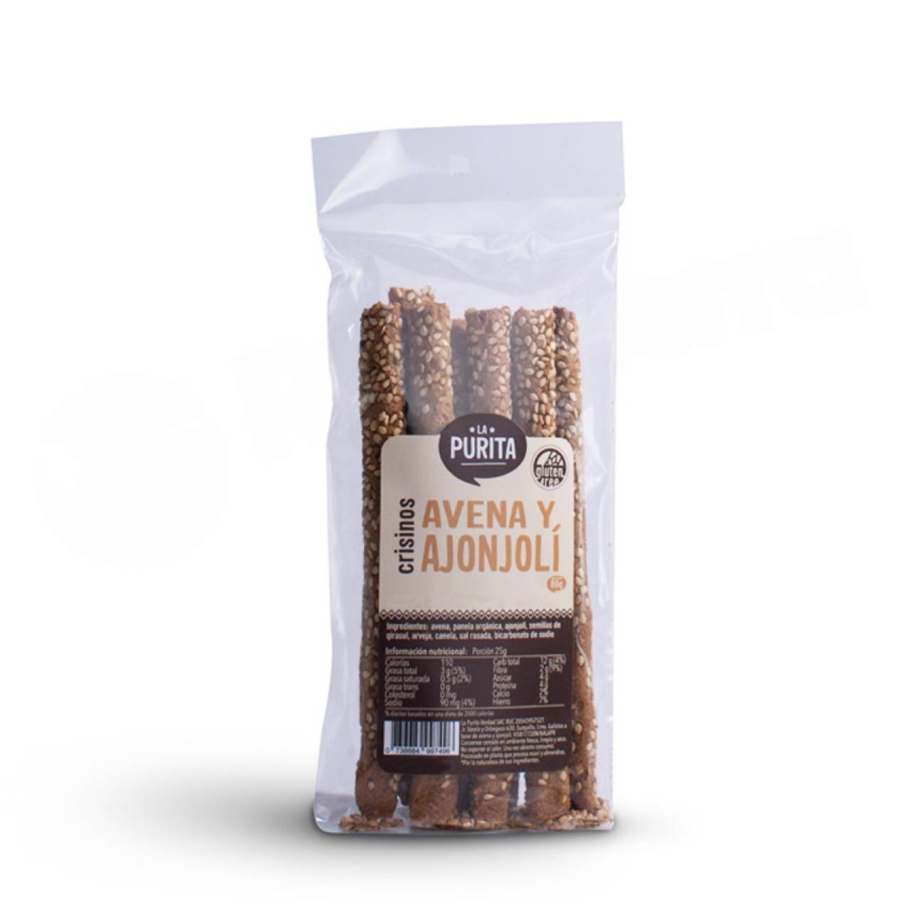 Crisinos De Avena Y Ajonjolí X 80G La Purita