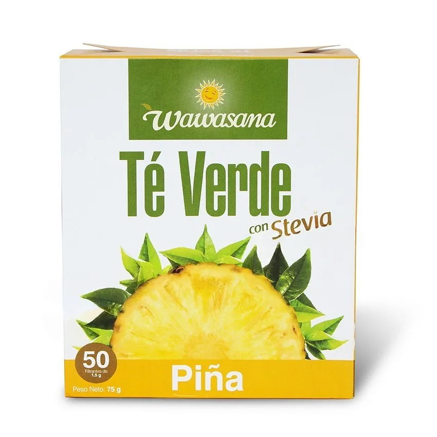 Te Verde Con Piña Y Stevia X 50 Filtrantes Wawasana