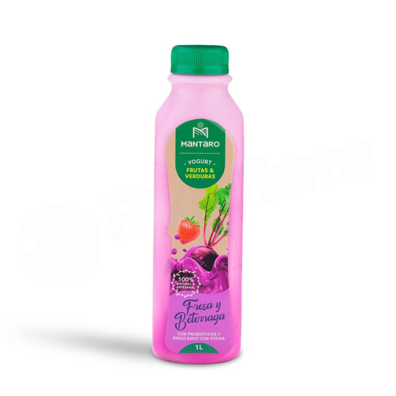 Yogurt Probiótico Fresa Y Beterraga X 1L Mantaro